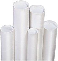 Verzendkoker CleverPack A1 met doppen 5st wit 5 Stuk-3