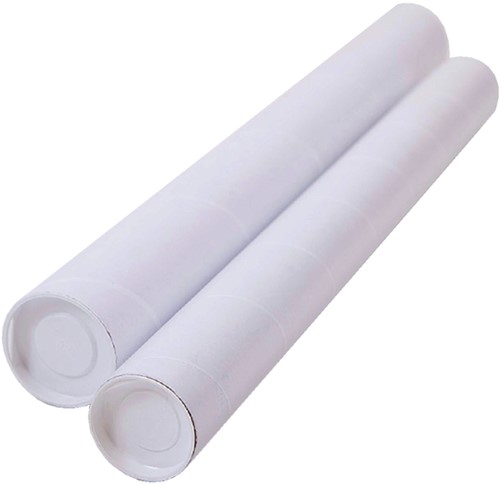 Verzendkoker CleverPack A2 met doppen 20st wit 20 Stuk-3