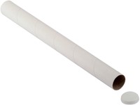 Verzendkoker CleverPack A0 met doppen 5st wit 5 Stuk-3