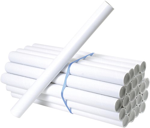 Verzendkoker CleverPack A0 met doppen 20st wit 20 Stuk-2
