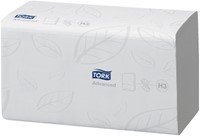 Handdoek Tork H3 Advanced 2laags 248x230mm wit 15 pak-2