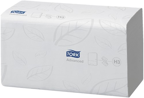 Handdoek Tork H3 Advanced 2laags 248x230mm wit 15 pak-2