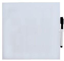Whiteboard Desq 35x35cm + marker magn 1 Stuk