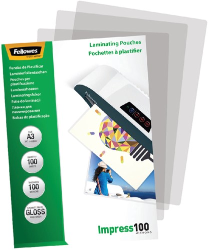 Lamineerhoes Fellowes A3 2x100micron 100 Stuk-2