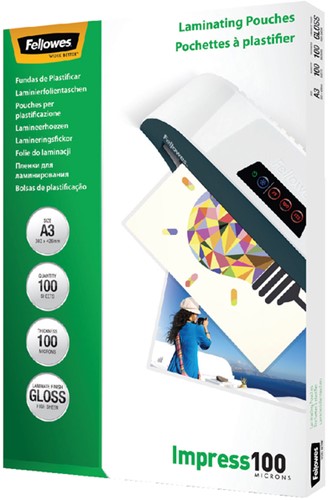 Lamineerhoes Fellowes A3 2x100micron 100 Stuk