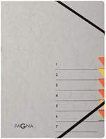 Sorteermap Pagna Easy A4 7tabs geel oranje 1 Stuk