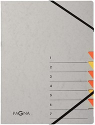Sorteermap Pagna Easy A4 7tabs geel oranje 1 Stuk