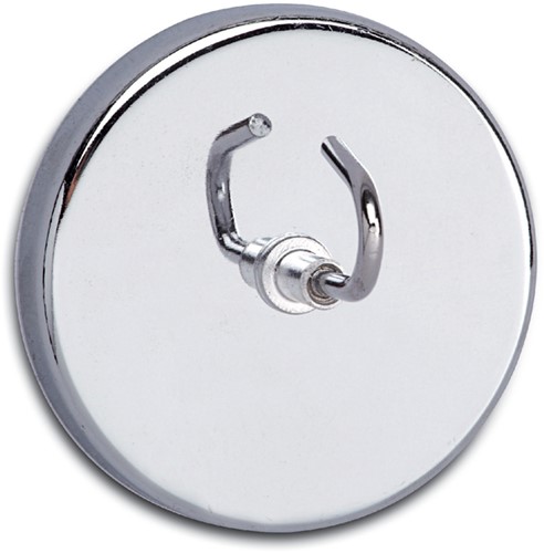 Magneet met haak MAUL Ø52mm trekkracht 9kg chroom 1 Stuk-3