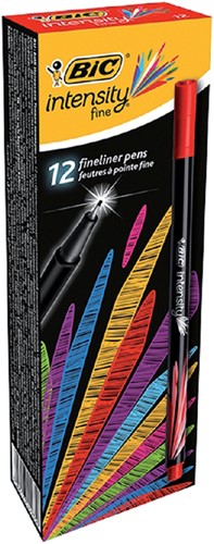Fineliner Bic Intensity F rood 1 Stuk-3