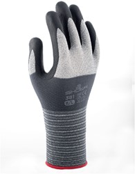 Griphandschoen Showa 381 nitril S grijs 1 Paar