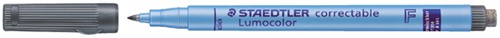 Viltstift Staedtler OHP Lumo F 305 correctable zw 1 Stuk