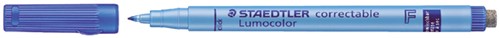 Viltstift Staedtler OHP Lumo F 305 correctable bl 1 Stuk