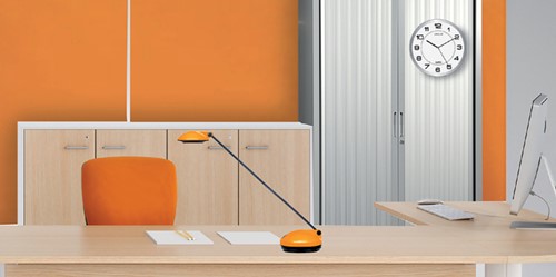 Wandklok Unilux Attraction dia 22cm lichtgrijs/wit 1 Stuk-3