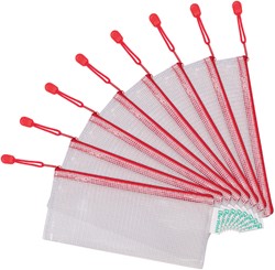 Opbergtas Tarifold met rits 250x115mm PVC rd 1 Stuk