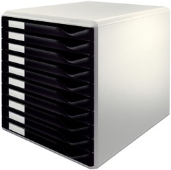 Ladenblok Leitz A4 10 laden zwart/wit 1 Stuk