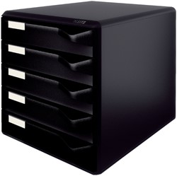 Ladenblok Leitz A4 5 laden zwart 1 Stuk