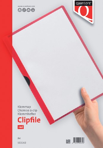 Klemmap Quantore 3mm rood 1 Stuk