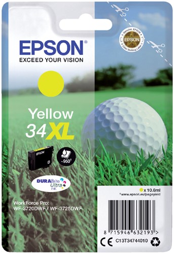 Inktcartridge Epson 34XL T3474 geel 1 Stuk