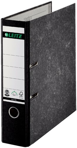 Ordner Leitz 1080 180° 80mm karton A4 zwart 1 Stuk