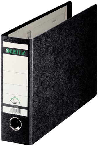 Ordner Leitz 1074 A4 dwars 77mm karton zwart 1 Stuk