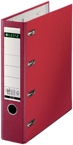 Giro bank ordner Leitz A4 dubb mech 80mm PP rd 1 Stuk