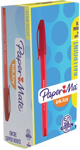 Balpen Papermate Inkjoy 100 M rood 1 Stuk-2
