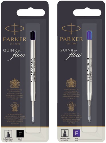 Balpenvulling Parker Quinkflow F blauw 1 Stuk-3