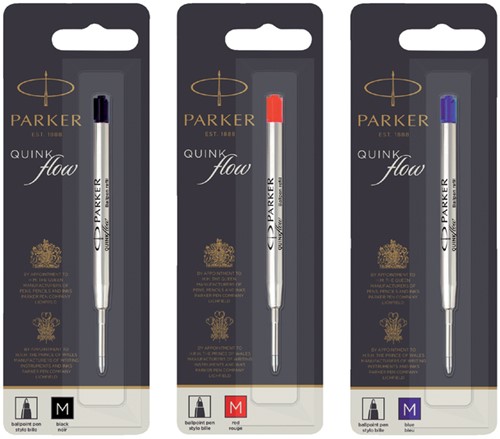 Balpenvulling Parker Quinkflow M blauw 1 Stuk-3