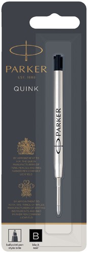 Balpenvulling Parker Quink breed zwart 1 Stuk