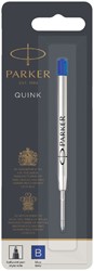 Balpenvulling Parker Quink breed blauw 1 Stuk
