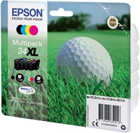 Inktcartridge Epson 34XL T3476 zwart + 3 kleuren 4 Stuk-3