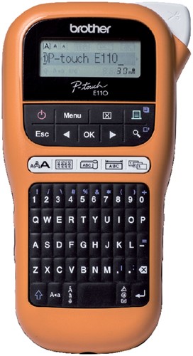 Labelprinter Brother Ptouch TZe PTE110 oranje 1 Stuk