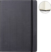 NOTITIEBOEK QUANTORE A5  ZWART / MOTIEF