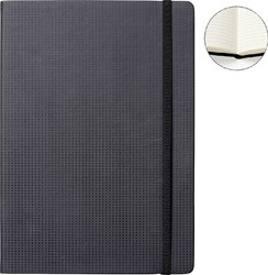 NOTITIEBOEK QUANTORE A5  ZWART / MOTIEF