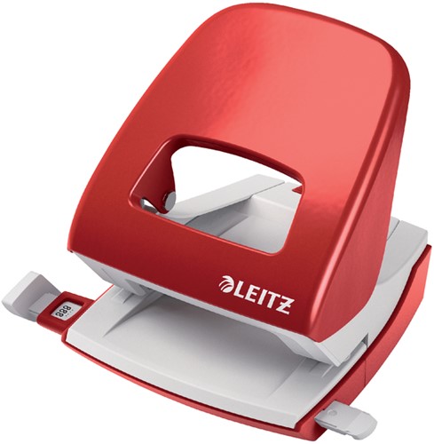 Perforator Leitz 5008 NeXXt metaal 30 vel rood 1 Stuk