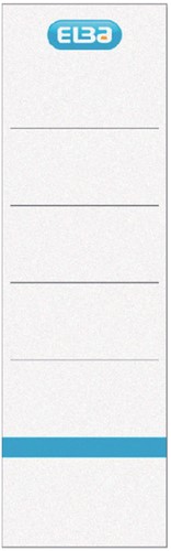 Rugetiket Elba breed 59x190mm zk wt bl 10st 10 Vel