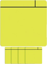 Magneet scrum 75x75mm geel 5 stuks 5 Stuk