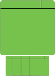 Magneet scrum 75x75mm groen 5 stuks 5 Stuk
