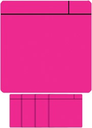 Magneet scrum 75x75mm roze 5 stuks 5 Stuk