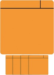 Magneet scrum 75x75mm oranje 5 stuks 5 Stuk