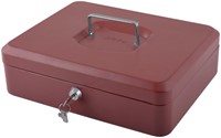 Geldkist Pavo met muntsorteerbak 300x240x90mm rood 1 Stuk-2
