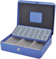 Geldkist Pavo met muntsorteerbak 300x240x90mm bl 1 Stuk