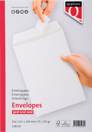 Envelop Quantore akte C5 162x229 100gr zk wt 25 Stuk-2