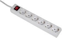 Stekkerdoos Hama 6voudig 5m wit v 1 Stuk-2