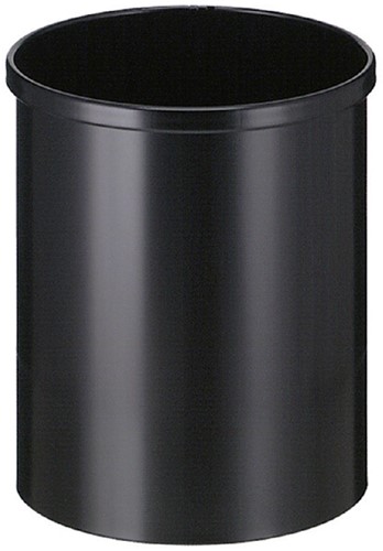 Papierbak Vepabins rond 25.5cm 15 liter zwart 1 Stuk