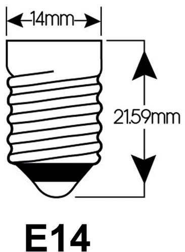 Ledlamp Integral E14 2700K warm wit 2W 250lumen 1 Stuk-2