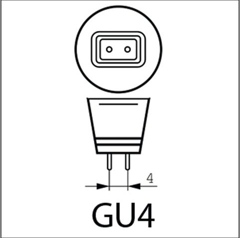 HALOGEENLAMP PHILIPS GU4 35W 12V BRILLIANTLINE 1 STUK-1