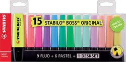Markeerstift STABILO BOSS bureauset 70/15 15st ass 15 Stuk