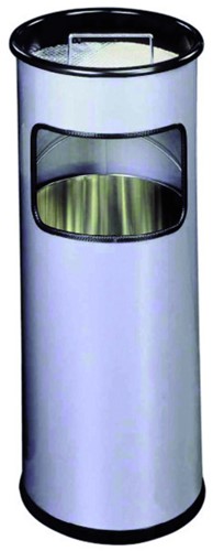 As-papierbak Durable 3330-23 rond zilver metallic 1 Stuk