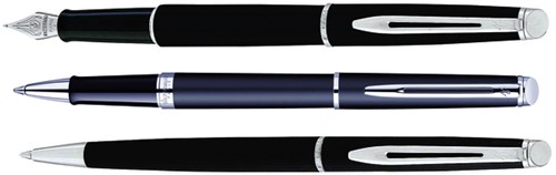 Balpen Waterman Hemisp CT M mat zwart 1 Stuk-2